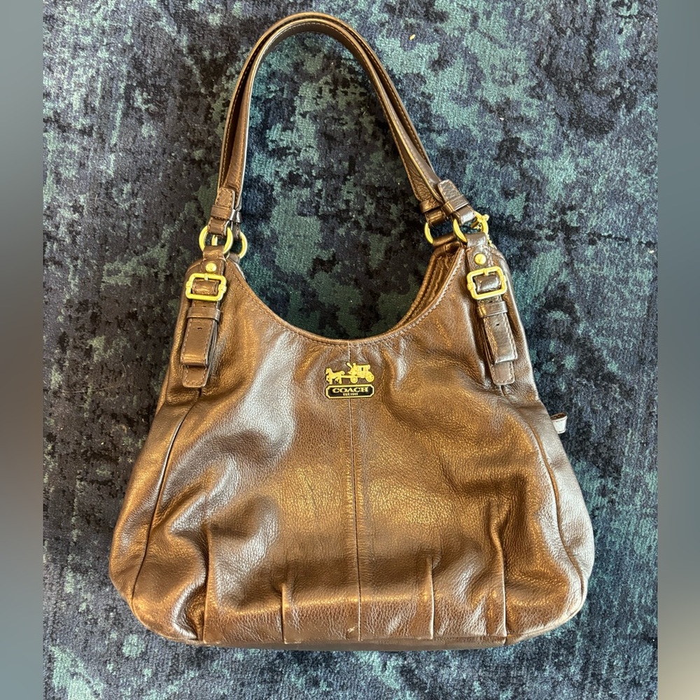Brown Coach shoulder bag